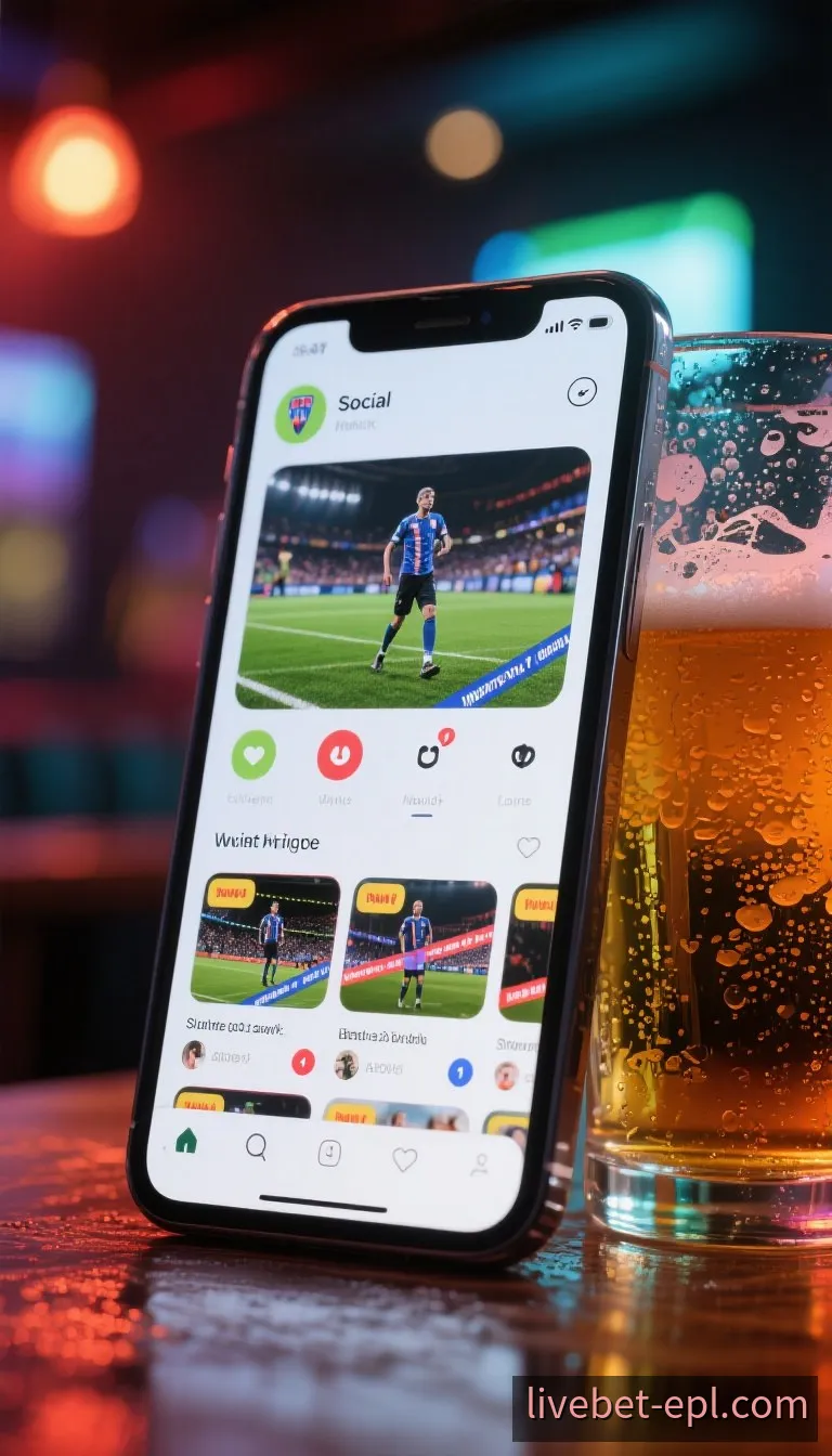 英超Live APP 移动端滚球盘口与即时走势界面